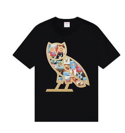 Ovo x Playboy Camiseta Magazine Preta