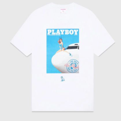 Ovo x Playboy Camiseta Air Playboy Branca