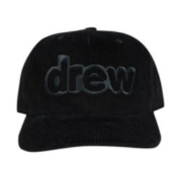 Drew House Boné Corduroy Secret Snapback Preta