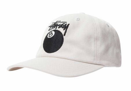 Stussy Boné Stock 8 Ball Low Pro Bege