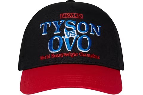 OVO x Tyson Boné Sportcap Preta/Vermelho