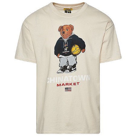 Chinatown Market Camiseta American Bear T-Shirt Bege