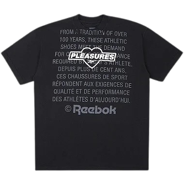 Pleasures x Reebok Camiseta Preta