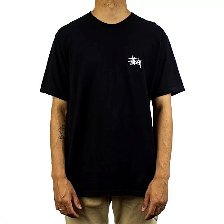 Sttussy Camiseta Basic Stussy Preta