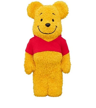 Bearbrick 400% Winnie the Pooh Costume Version Amarelo