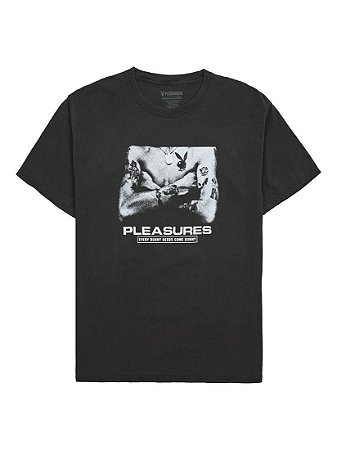Pleasures x Playboy Camiseta Tough Washed Preta
