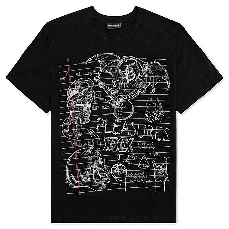 Pleasures Camiseta HomeWork Preto