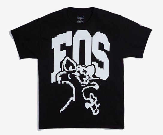 Virgil Abloh Camiseta Fos Cat Pyrex Brooklyn Museum Abloh Preta