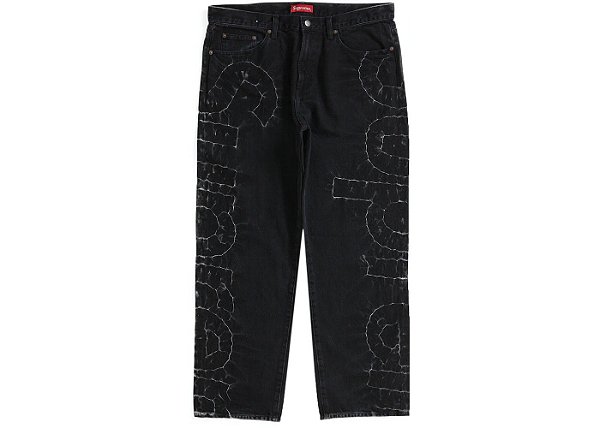 Supreme Calça Jeans Shibori Loose Fit