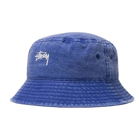 Stussy Bucket Washed Stock Azul