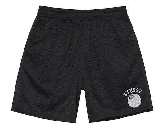 Stussy Bermuda Mesh 8-Ball Preta