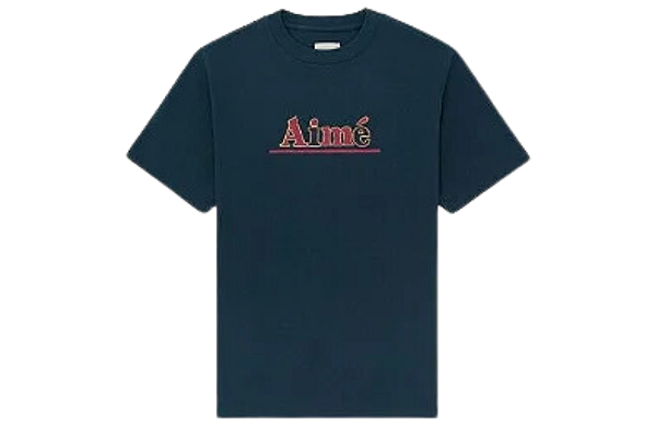 Aimé Leon Dore Camiseta SS Aimé Sketch Azul Marinho