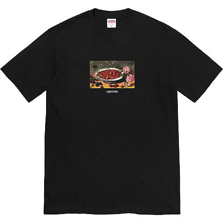 Supreme Camiseta Strawberries Preta