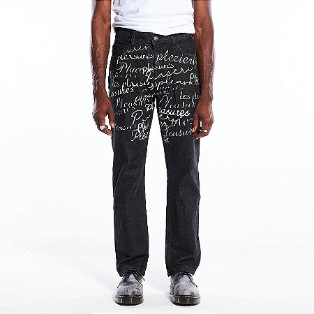 Pleasures Calça Jeans Shatter Preta