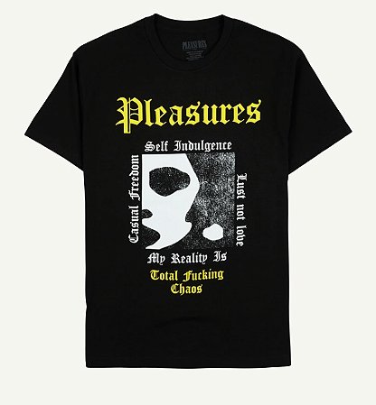Pleasures Camiseta Reality Preta