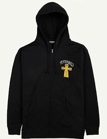 Pleasures Casaco Vegan Zip Preta