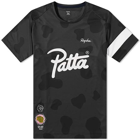 Patta x Rapha Camiseta Trail Technical Preta