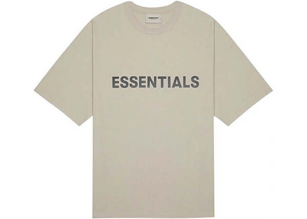 Fear of God Essentials Camiseta Boxy Applique Logo Tan