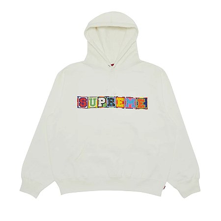 Supreme Moletom Beaded Branca
