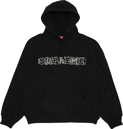 Supreme Moletom Beaded Preta