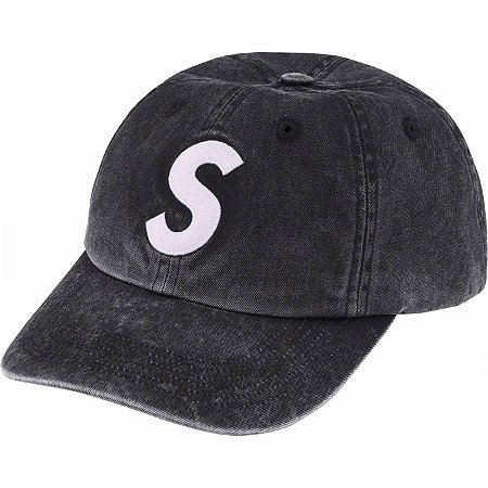 Supreme Boné Pigment Print S Logo 6-panel Preta