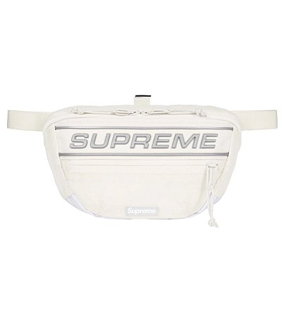 Supreme Logo Waist Bag Branca - FW23