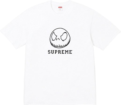 Supreme Camiseta Skeleton Branca