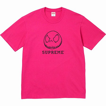 Supreme Camiseta Skeleton Rosa