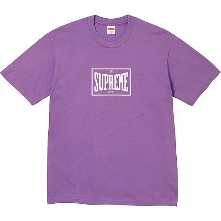 Supreme Camiseta Warm Up Roxo
