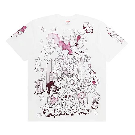 Supreme Camiseta Downtown Branca