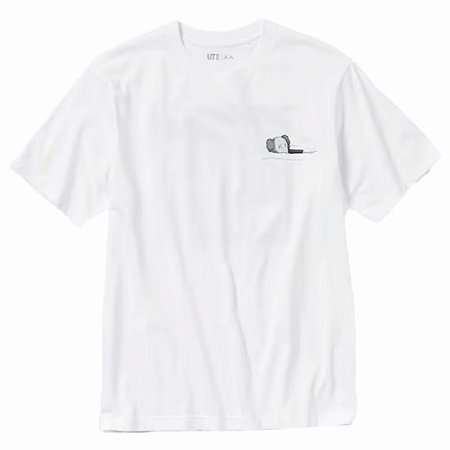 Uniqlo x KAWS Camiseta UT Short Sleeve Artbook Cover US Sizing Branca