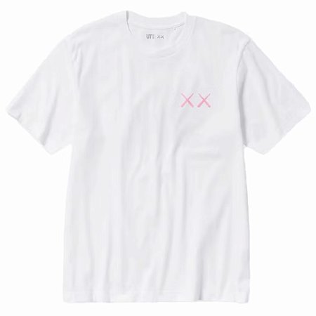 KAWS x Uniqlo Camiseta UT Short Sleeve Graphic Branca