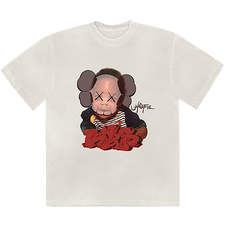 Travis Scott Utopia x Kaws Camiseta I Branca