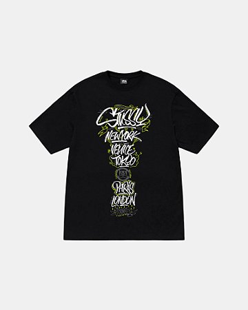 Stussy x Born x Raised Camiseta Handstyles Preta