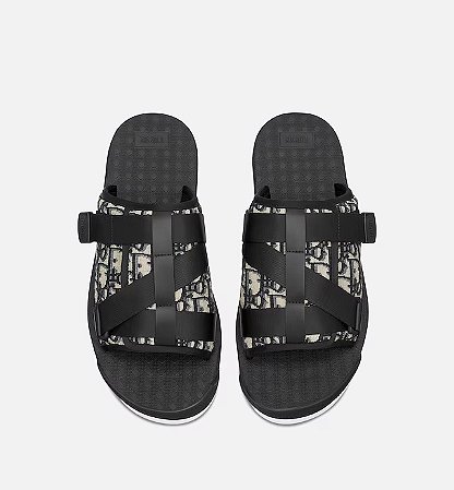 Dior Alpha Sandals Oblique Carcoal