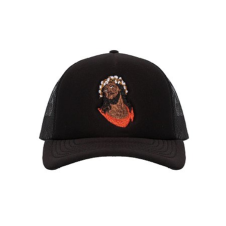 Denim Tears Boné Trucker Crown Made of Cotton Preto
