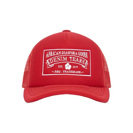 Denim Tears Boné Trucker ADG Vermelho