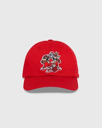 OVO x Looney Tunes x Toronto Raptors boné Vermelho