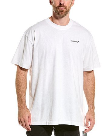 Off-White Camiseta Outline Arrow Branca
