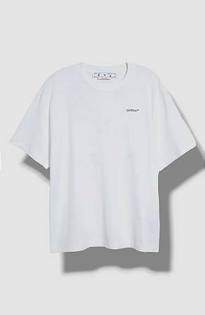 Off-White Camiseta Floral Embroidered Arrow Branca