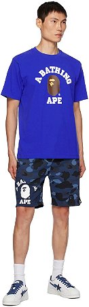 Bape Camiseta College Azul