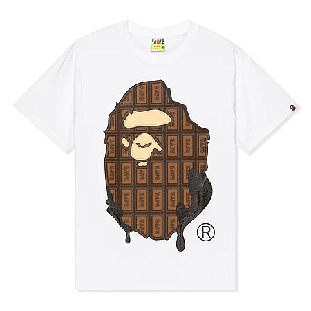 Bape Camiseta Valentine Chocolate Ape Head Tee (SS23) Branca