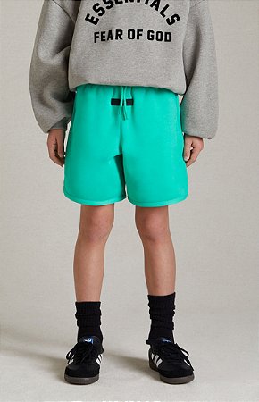 Fear of God Essentials Bermuda Moletom Mint leaf