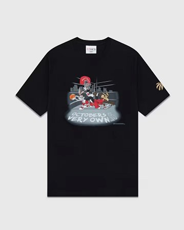Ovo x Looney Tunes Camiseta Raptors Street Ball Preta