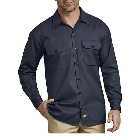 Dickies Camisa Twill Work Azul Marinho