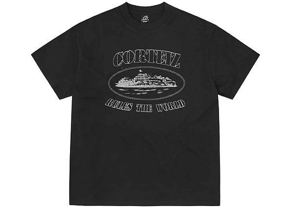 Corteiz Camiseta Reflective Alcatraz Preta