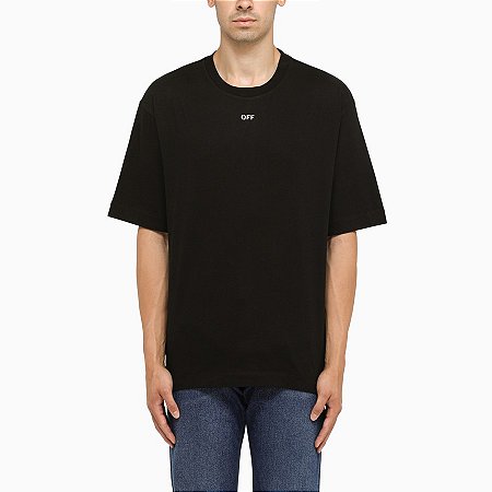 Off-White Camiseta Stamp Skate Preta