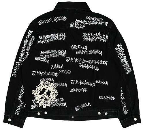 Stussy x Denim Tears x Our Legacy Jaqueta Jeans TTL Preta
