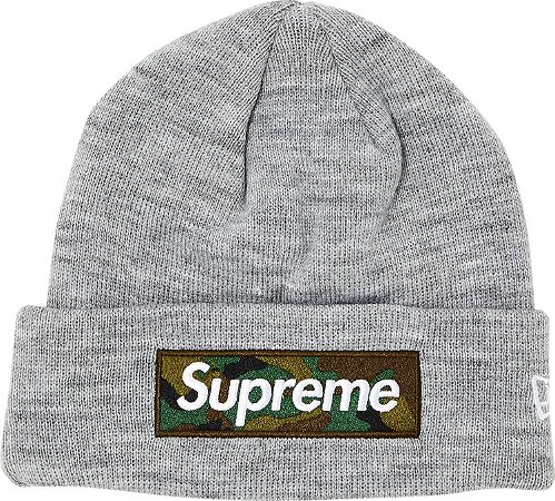 Supreme x New Era Touca Box Logo Cinza