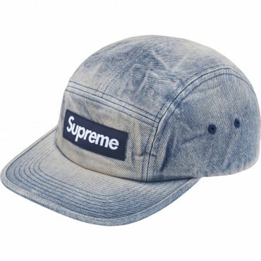 Supreme Boné Washed Chino Twill Camp (FW24) Indigo